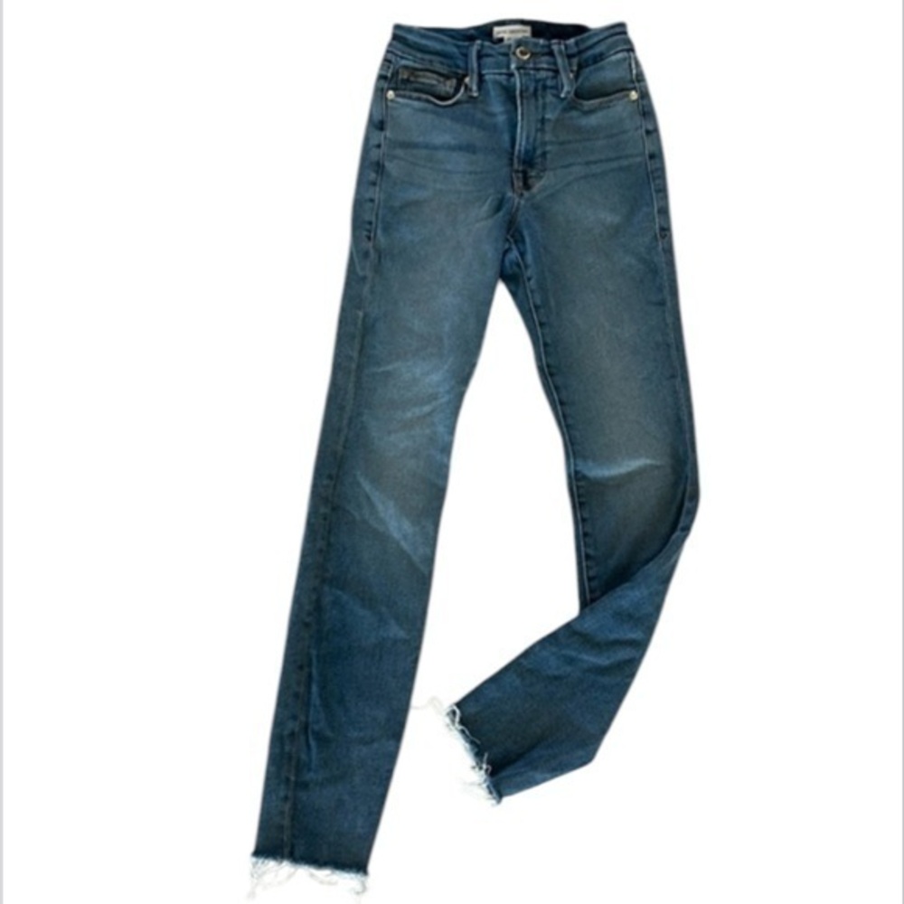 Good American skinny fit jeans size 24 mid rise